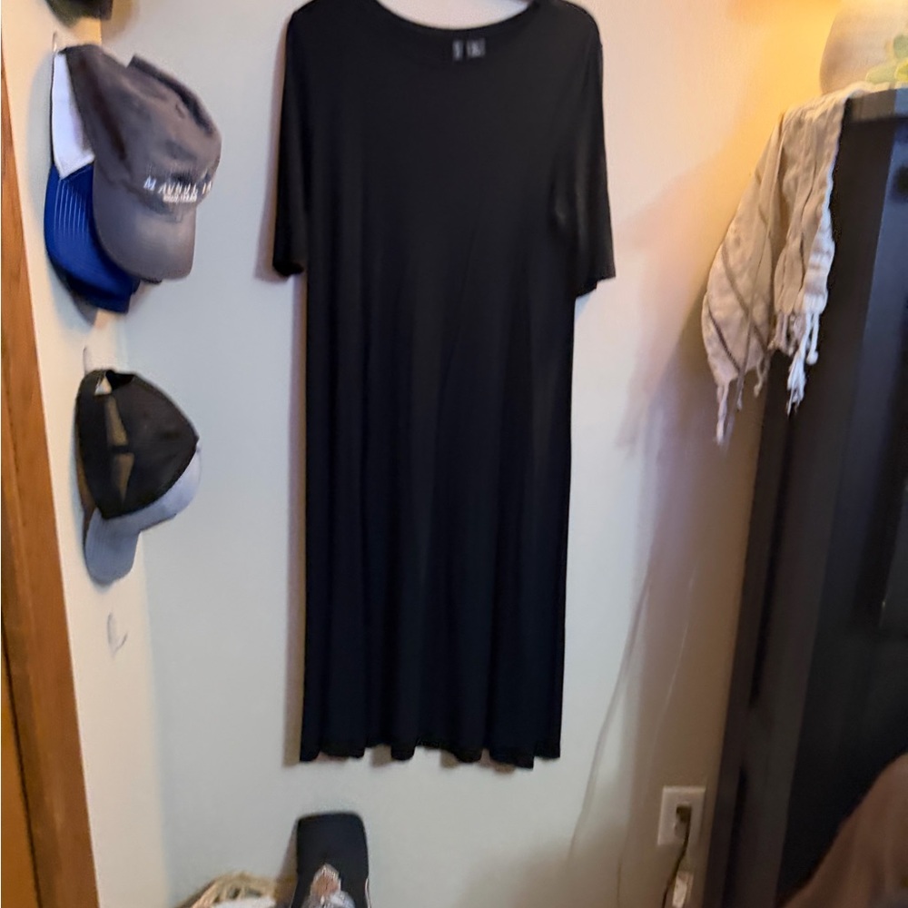 Paraphrase Black Long Sleeve Dress